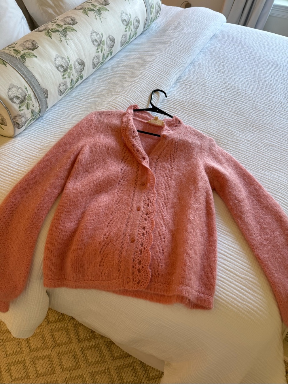 Sezane Angie cardigan pink